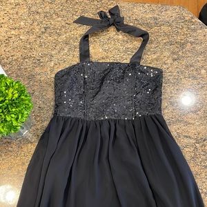 Cocktails dress black sequin (firm price)